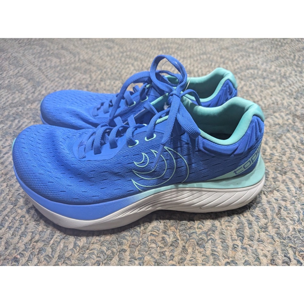 Topo Athletic Atmos Blue Aqua Road Running Shoes Womens 9 5mm Drop ZipFoam